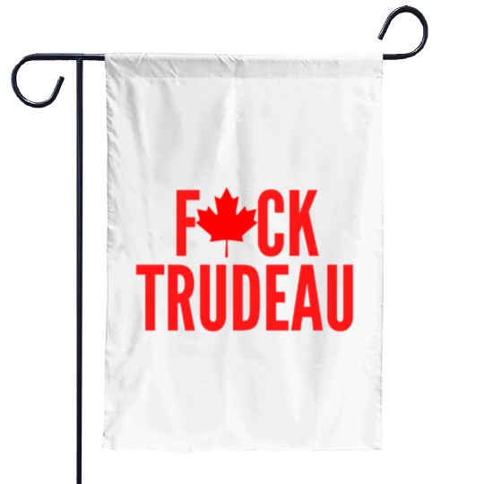 Discover F ck Trudeau (red maple leaf) Garden Flags
