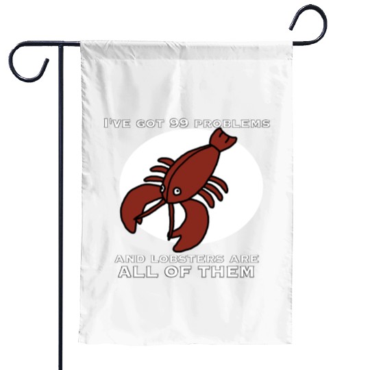 Blood Lobster Garden Flags