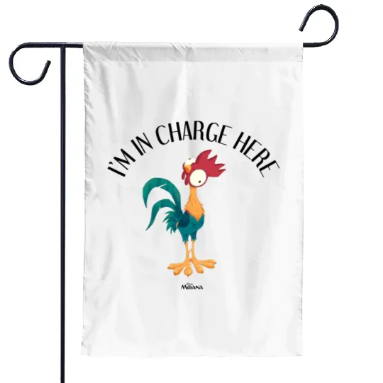 Disney Moana Hei Hei I'm In Charge Here Garden Flags