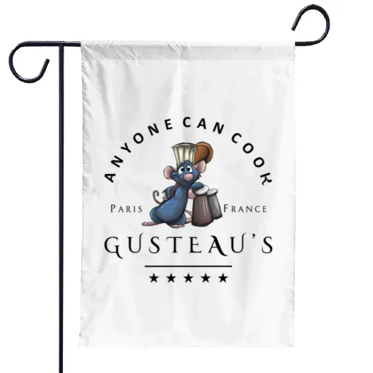 Ratatouille Garden Flags, Disney Remy Garden Flags, Disney Ratatouille Garden Flags, Anyone Can Cook Garden Flags