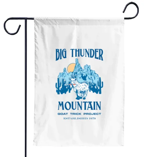 Disney Frontierland Big Thunder Mountain Goat Trick Garden Flags