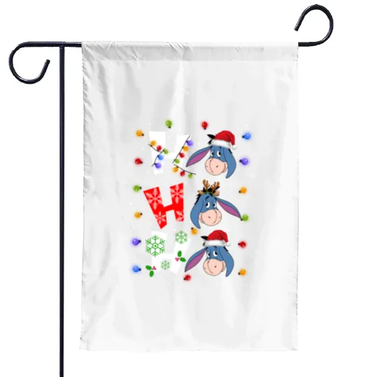 Disney Winnie The Pooh Eeyore Santa Christmas Garden Flags