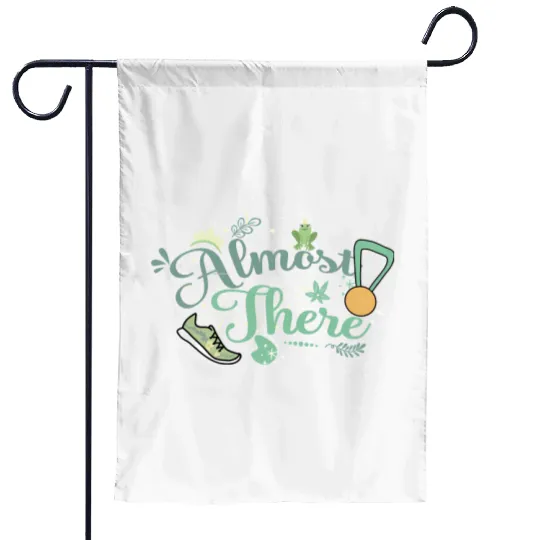 runDisney Almost There Flowy Garden Flags Tiana Princess and the Frog running Flowy Garden Flags