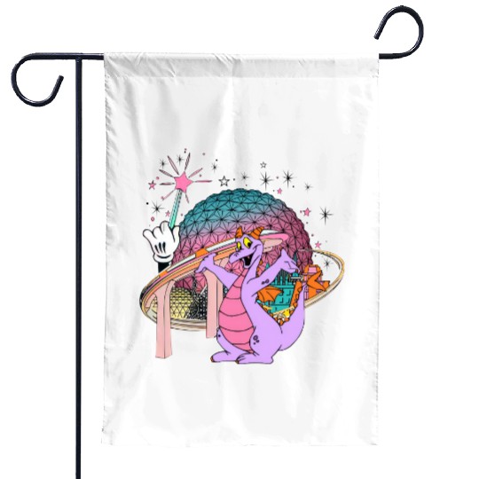 Disney Figment Garden Flags, Epcot Figment Garden Flags