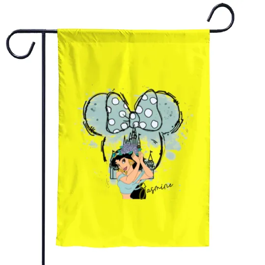 Jasmine Princess Garden Flags, Princess Jasmine, Disney Jasmine Princess, Watercolor Disney Princess Garden Flags