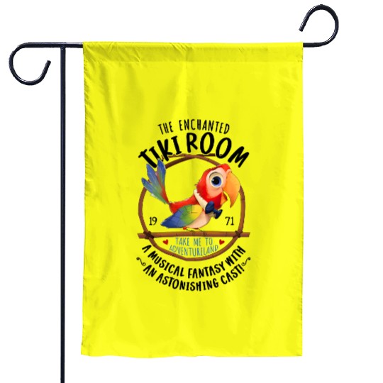 Retro Disneyland Enchanted Tiki Room Garden Flags