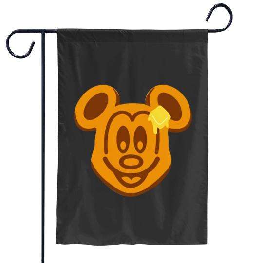 Mickey Mouse Waffle Garden Flags, Disney Food Garden Flags, Adult Disney Garden Flags