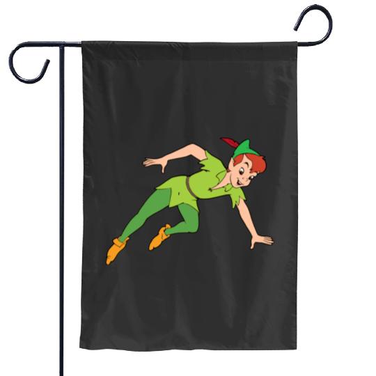 Peter Pan Disney Garden Flags, Lost Boys Garden Flags, Cute Peter Pan Garden Flags, Peter Pan Fan Gift