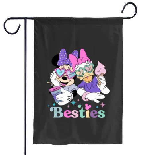 Disney with my Bestie Garden Flags, Disney Garden Flags, Minnie and Daisy Garden Flags, Disneyland Garden Flags, Friends Garden Flags, Besties Garden Flags, Disney Trip Garden Flags