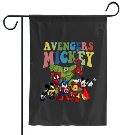 Disney Marvel Garden Flags, Avengers Mickey Garden Flags, Mickey Marvel Garden Flags, Superhero Garden Flags