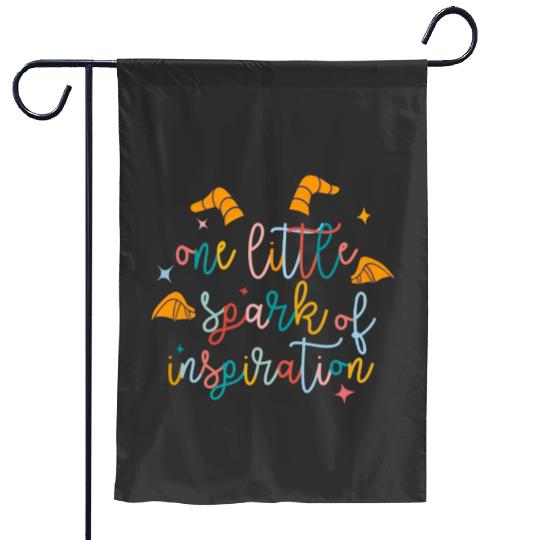 Figment Dragon One Little Spark Garden Flags, Funny Disney Garden Flags