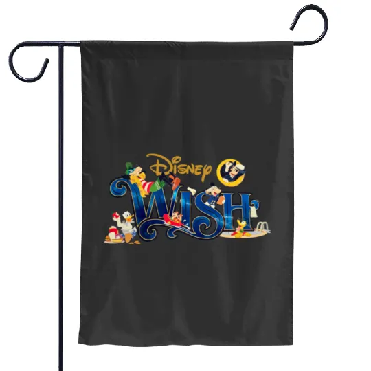 Disney Wish Cruise Garden Flags, Cruise Garden Flags , Disney cruise Garden Flags, Cruise family Garden Flags