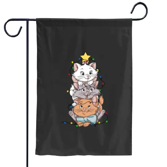 Disney Marie Aristocats Christmas Lights Garden Flags