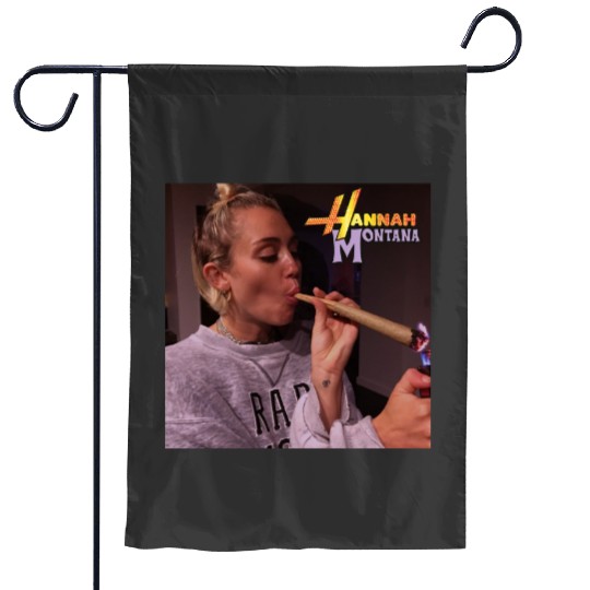 Vintage Hannah Montana Garden Flags, Disney Hannah Montana Logo