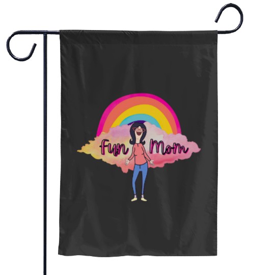 Boho Rainbow Bobs Burgers Linda Belcher Fun Mom Garden Flags