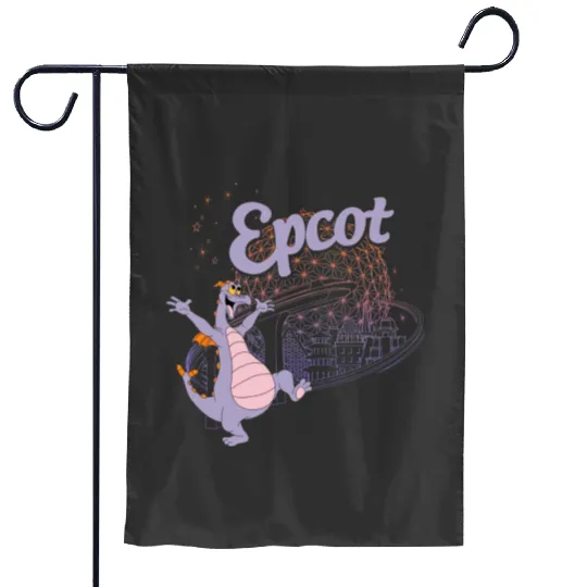 Epcot Figment Garden Flags, Disney Figment Garden Flags, Figment Est 1983 Garden Flags