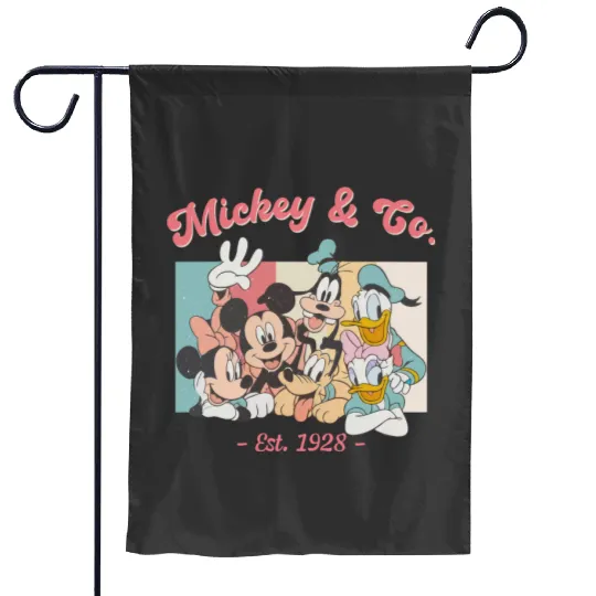Mickey & Co 1928 Sweat, Retro Disney Sweat, Disneyworld Garden Flags