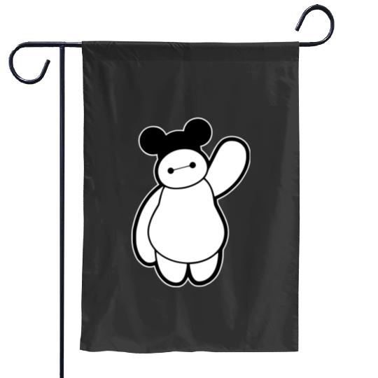 Cute Baymax Garden Flags, Disney Baymax Garden Flags, Big Hero 6 Garden Flags, Mickey Baymax Garden Flags