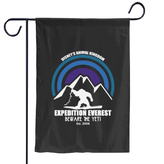 Expedition Everest - Disney Inspired - Animal Kingdom - Ride - Yeti - Unisex Short Sleeve Garden Flags - Garden Flags