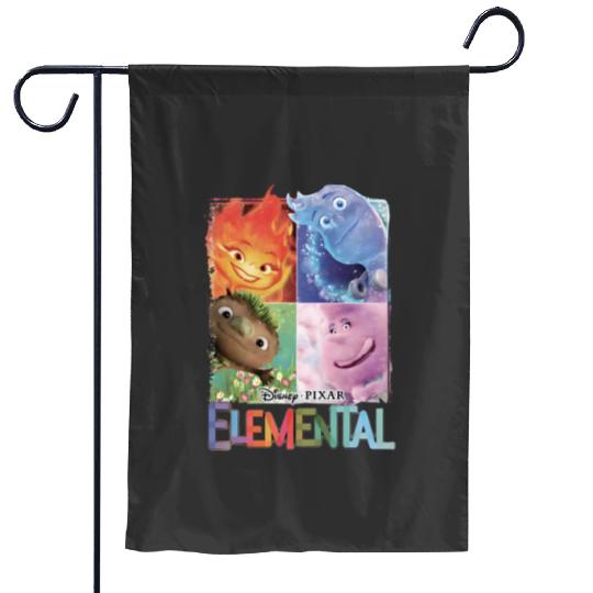 Elemental 2023 Disney Garden Flags, Disney Pixar Elemental Garden Flags
