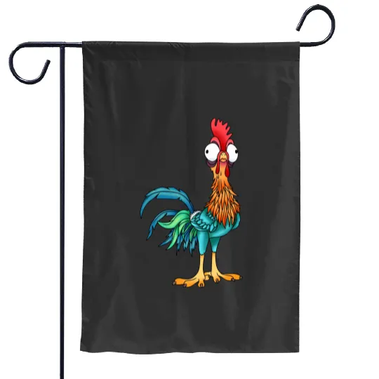 Disney Moana Cute Hei Hei Chicken Portrait Garden Flags,  WDW Magic Kingdom Disneyland Family Vacation Holiday Gift