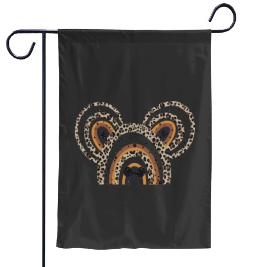 Disney Cheetah rainbow Mickey Ear Garden Flags