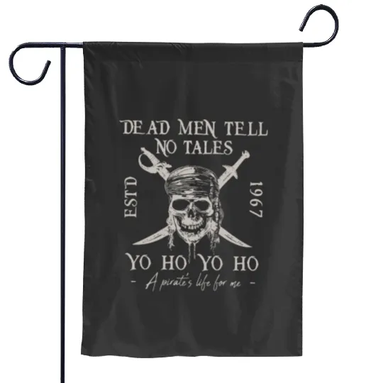 Vintage Dead Men Tell No Tales Garden Flags, Disney Pirates Garden Flags