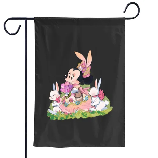 Minnie Mouse Easter Garden Flags, Disney Easter Garden Flags
