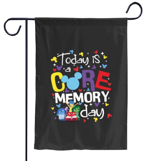 Inside Out Garden Flags, Today Is Core Memory Day Garden Flags, Joy Garden Flags, Disney Garden Flags
