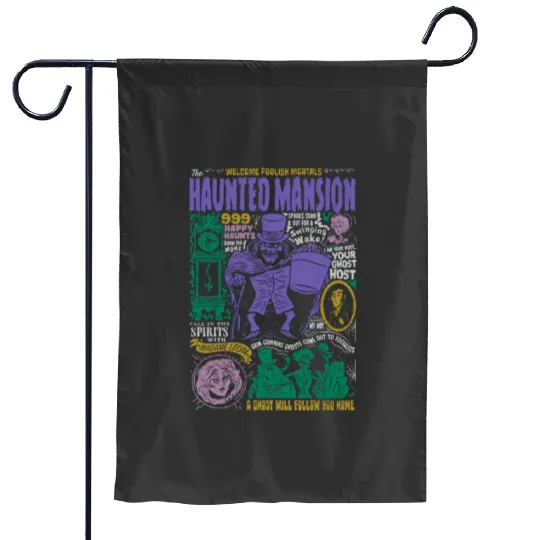 Vintage Disney The Haunted Mansion  Garden Flags, The Haunted Mansion