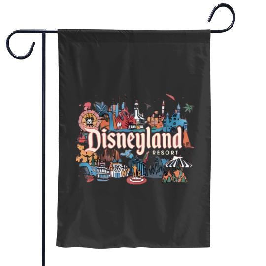 Custom 2022 Disney Vacation Disneyland Family Matching Garden Flags