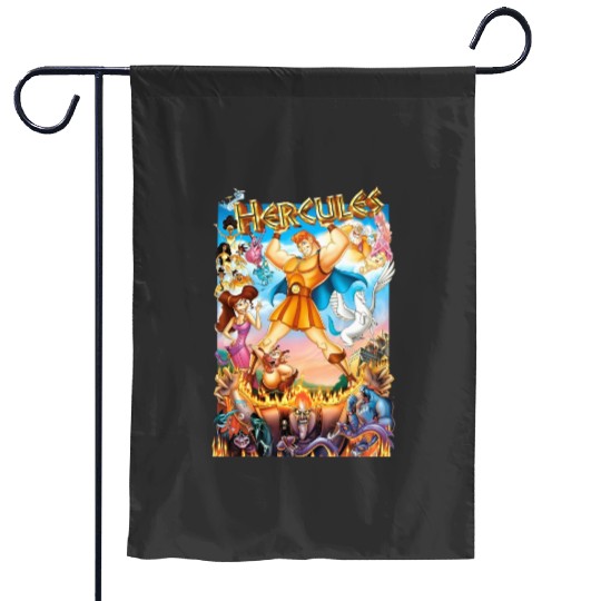 Disney Hercules 1997 Vintage  Garden Flags, Hercules 1997 Characters Garden Flags