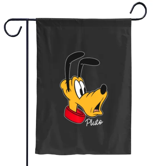 Disney Mickey And Friends Pluto Big Face Garden Flags, Disney Pluto Garden Flags, Pluto And Friends Garden Flags