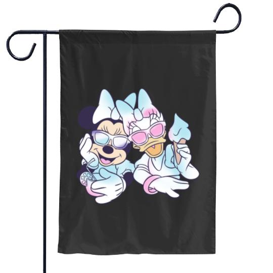 Minnie and Daisy Garden Flags, Disney 100 Years Of Wonder Garden Flags