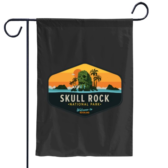 Skull Rock National Park Garden Flags, Disney Peter Pan Garden Flags