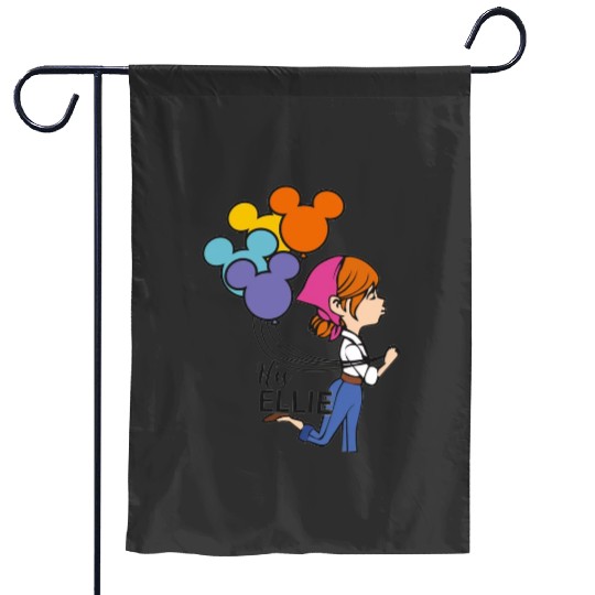 His Carl Her Ellie Garden Flags, Carl And Ellie Garden Flags, Up Couple Garden Flags, Disney Couple Gift Garden Flags, Disney Honeymoon Garden Flags, His and Hers, Mr And Mrs