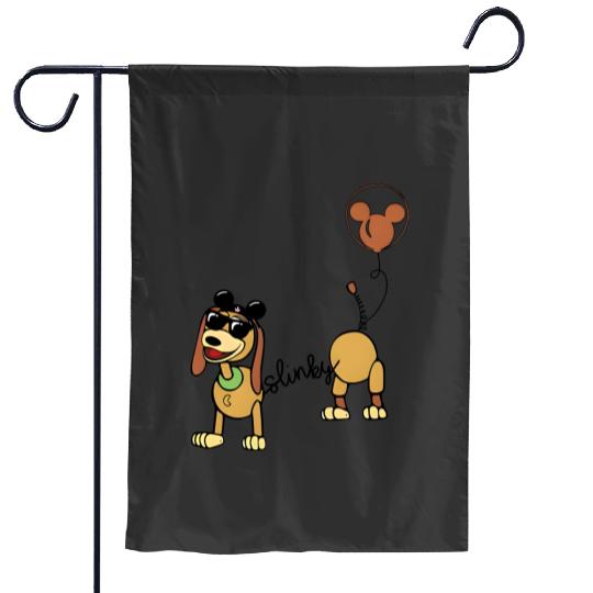 Slinky Dog Garden Flags, Slinky T.oy S.tory Garden Flags, T.oy S.tory Garden Flags, Disney Balloon Garden Flags
