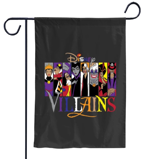 Disney Villains Garden Flags, Maleficent Evil Queen Garden Flags, Disney Villains Castle Garden Flags
