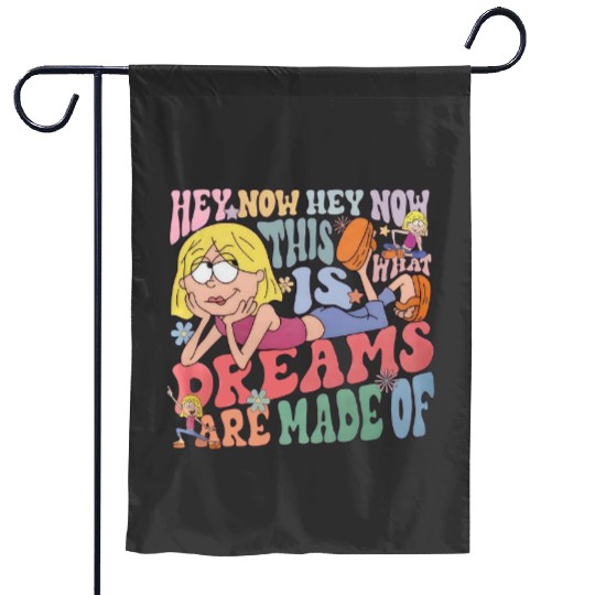 Disney Cute Lizzie McGuire Color Garden Flags, This Is What Dreams Are Made Of Retro Unisex Garden Flags