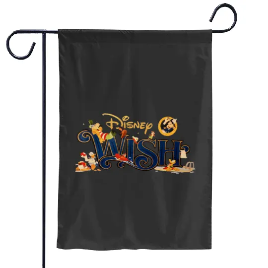Disney Wish Cruise Garden Flags, Cruise Garden Flags , Disney cruise Garden Flags, Cruise family Garden Flags