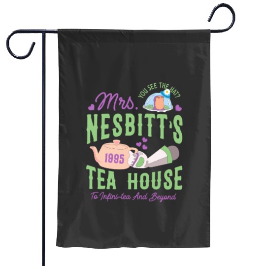 Buzz Lightyear Mrs Nesbitts Tea House To Infinity And Beyond Garden Flags,  Magic Kingdom Disneyland Family Vacation Gift