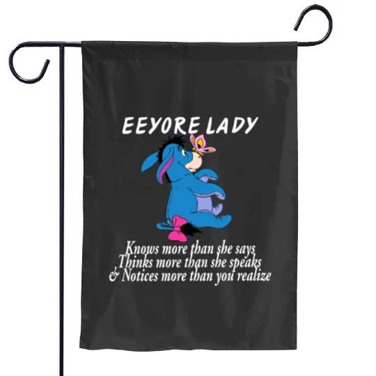 Disney Eeyore Garden Flags, Eeyore Lady Knows More Than She Says Garden Flags Winnie The Pooh Garden Flags
