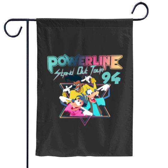 Disney A Goofy Movie Powerline World Tour 95 Retro 80s Garden Flags