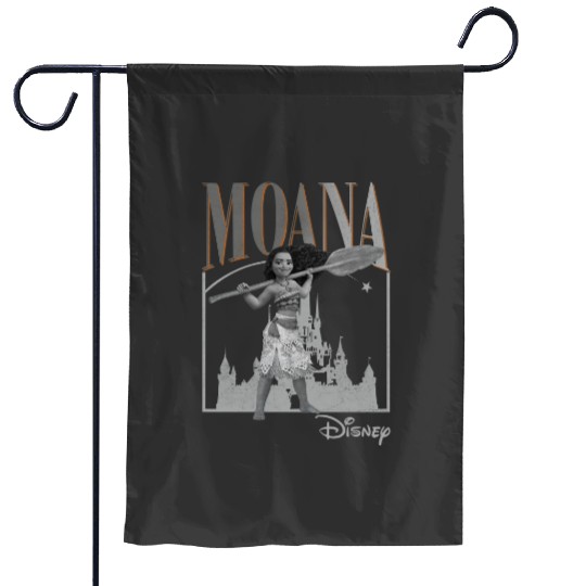 Vintage Moana 90s Garden Flags, Disney princess