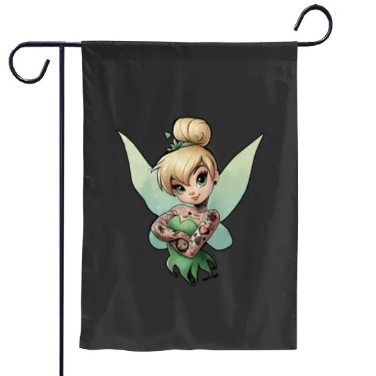 Tinkerbell Garden Flags, Peter Pan, Disney Princess, Disney Garden Flags