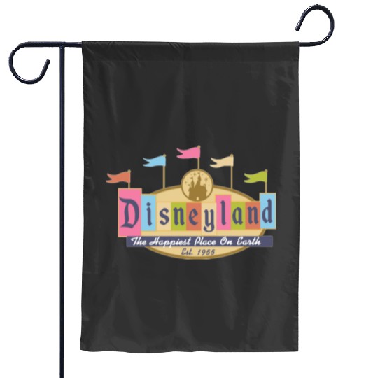 Disneyland Est 1955  Garden Flags, Vintage Disneyland Garden Flags, Disneyland 1955 Garden Flags, Retro Disney Garden Flags