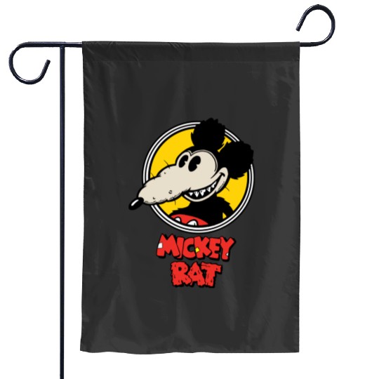 Mickey Rat Essential Garden Flags, Retro Disney Mickey Mouse Garden Flags, Vintage Disney Garden Flags