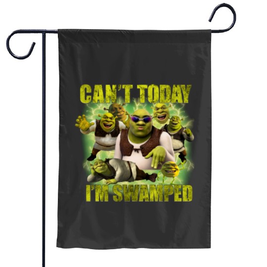 Can't Today I'm Swamped Garden Flags, Shrek Garden Flags, Disney Fiona Princess Garden Flags
