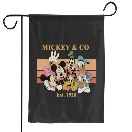 Mickey & Co Garden Flags, Mickey Garden Flags, Est. 1928, Disney Mickey Garden Flags