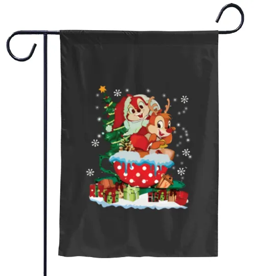 Disney Chip & Dale Christmas Garden Flags, Disney Couples, Disney Trip